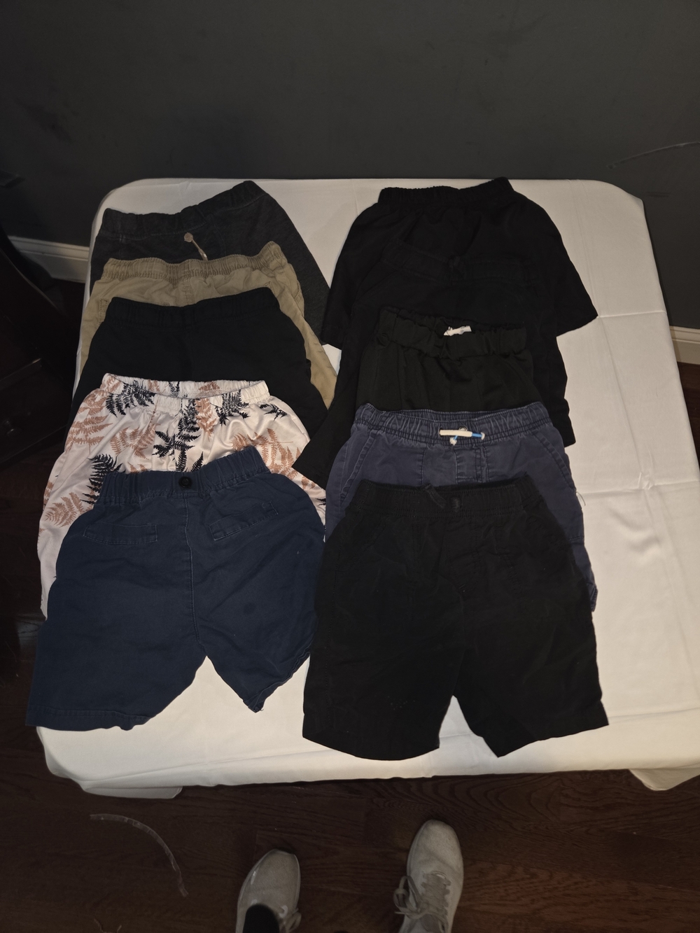Boys Elastic Waist Shorts - Black, Navy, Khaki, Blue 3t/4t